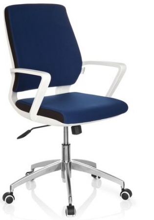 Design Bürostühle blau / weiß