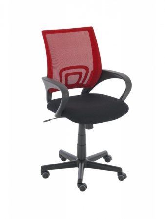 Günstige Bürostühle mit Netzbespannung rot