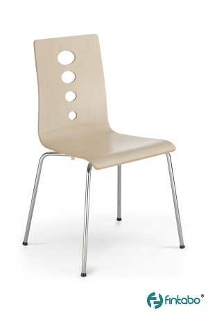 Besucherstuhl / Design Holzschalenstühle stapelbar