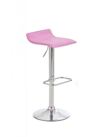 Höhenverstellbarer Design-Barhocker pink