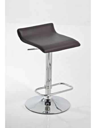 Höhenverstellbarer Design-Barhocker braun
