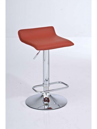 Höhenverstellbarer Design-Barhocker cognac
