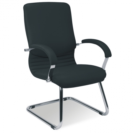 Büro-Freischwinger Typ BIB-100 Konferenzstühle anthrazitschwarz
