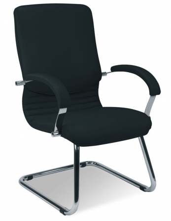 Büro-Freischwinger Typ BIB-100 Konferenzstühle schwarz