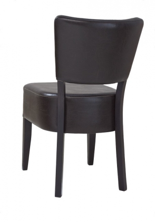 Gepolsterte Gastronomiestühle Typ GS46A Rückseitenansicht