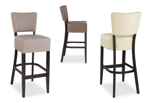 Polsterbarhocker mit Rückenlehnen Typ B137 (u.a. in beige)