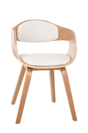 Holzstühle mit Polster in Farbe weiß