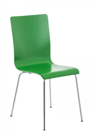 Farbige Holzschalenstühle Phil grün
