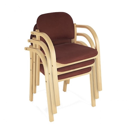Holz-Stapelstühle mit Armlehnen Typ HS104