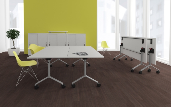 Klapptisch ist mit Rollen - 160 x 80 cm