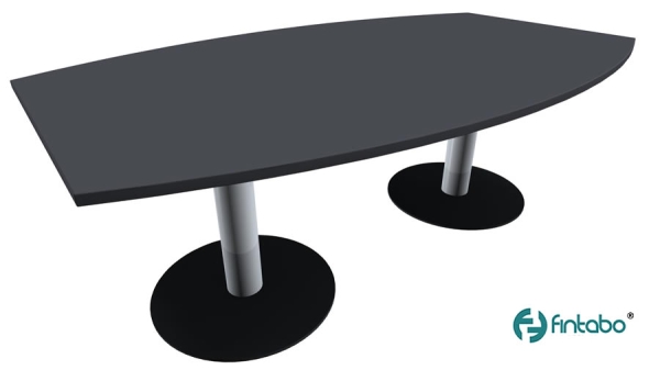 Konferenztisch 2000 x 1200 mm Typ LO100 anthrazit