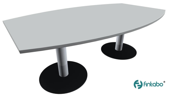 Konferenztisch 2000 x 1200 mm Typ LO100 weiß