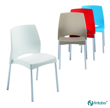 Kunststoff-Besucherstühle mit Aluminiumgestell Typ B149 in sechs versch. Farben