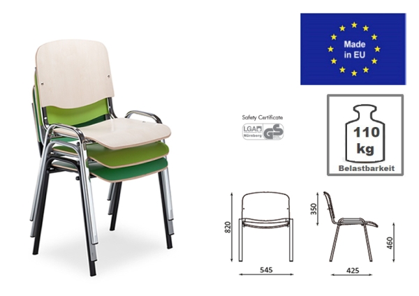 Stapelbare Laminatstühle (Stapelstühle)