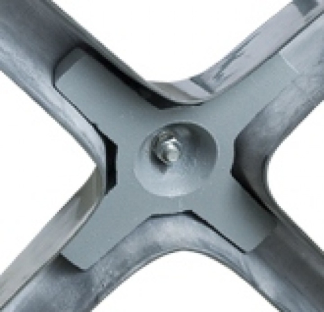 Tischgestell: eloxiertes Aluminium