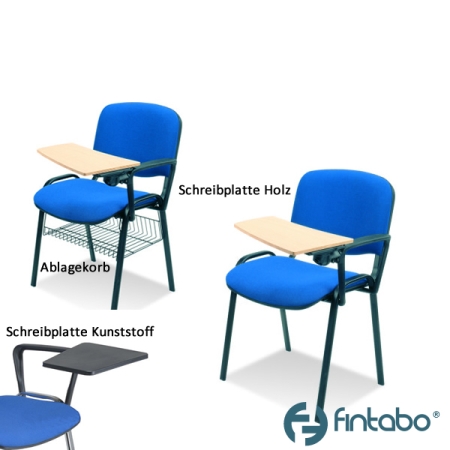 Vielfältige Seminarstühle mit Schreibplatten Typ C100 PS
