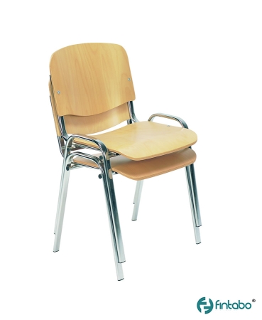 Stapelstühle Typ C100 mit Chromgestell