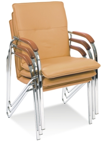 Elegante Stapelstühle mit Armlehnen Typ B106