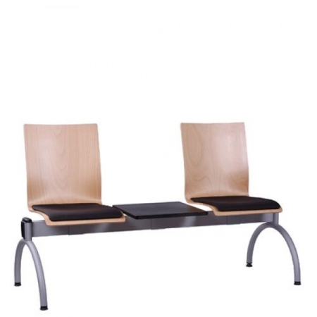 Traversenbank mit Tisch u. 2-Sitzen Typ GN100 mit Sitzpolster