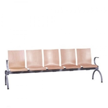 Traversenbank mit Armlehnen, 5 Sitzen, Typ GN100