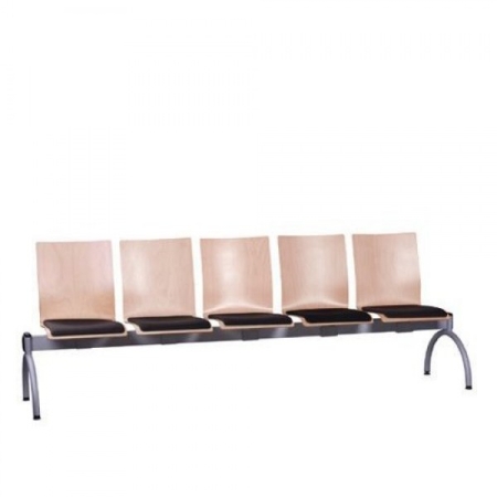 Traversenbank mit Sitzpolster, 5 Sitzen, Typ GN100