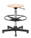 Arbeitshocker mit Holzsitz - Werkstatthocker Just 150