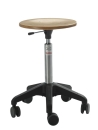 Holz Arbeitshocker mit Rollen - Werkstatthocker ,,Just 500,,