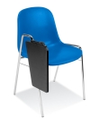 Kunststoffschalenstühle mit Schreibplatte Typ KW100
